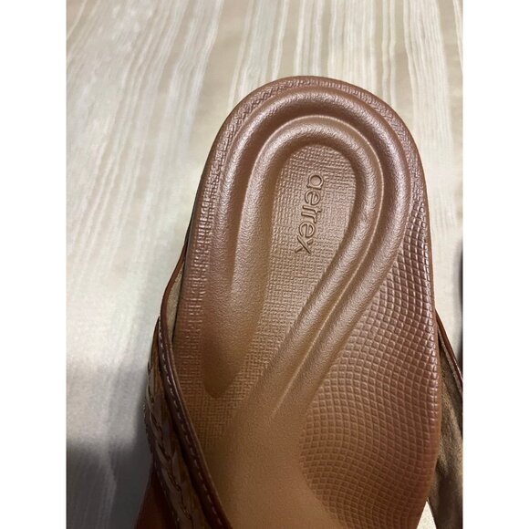 Aetrex Emmy Size 9  Flip Flops Thong Sandals Braid Detail - Picture 7 of 7